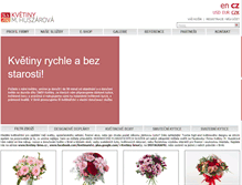 Tablet Screenshot of kvetiny-brno.cz